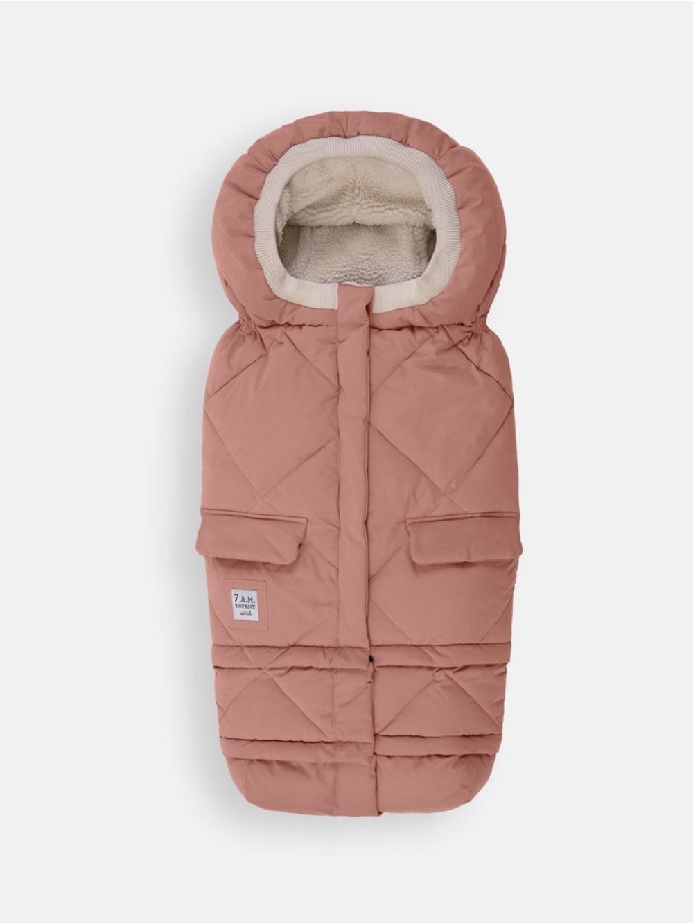 7 A.M. Enfant Dusty Rose Cozy Bunting Bag - Kids